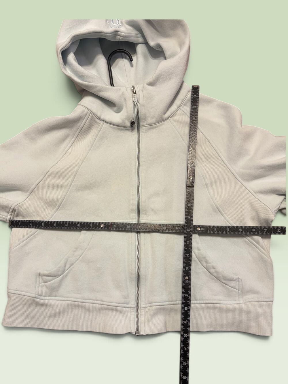 Lululemon Scuba Oversized Full Zip Hoodie Heathered Light Grey M/L LW3EOZS